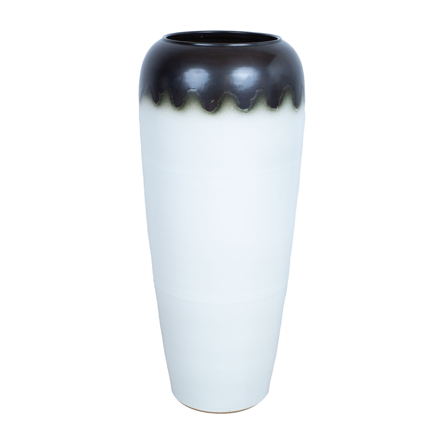 Vāze TITAN STONE H90cm, brūns/balts, keramika