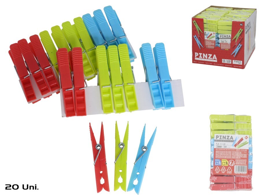 GERIMPORT Veļas knaģi 20 gb , 1x1x7