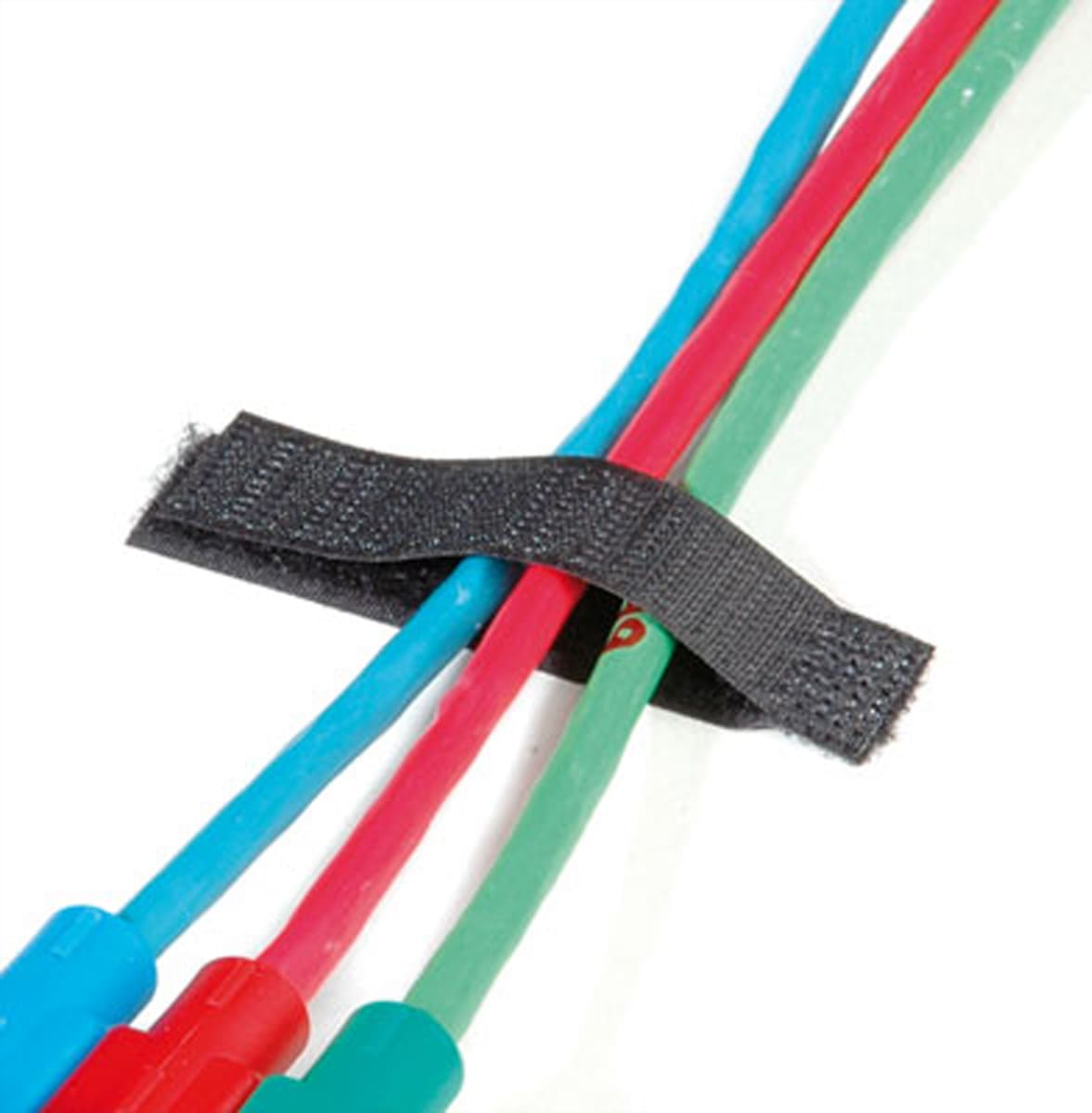 Velcro ® ONE-WRAP® Kabelflachverleger schwarz, einfach