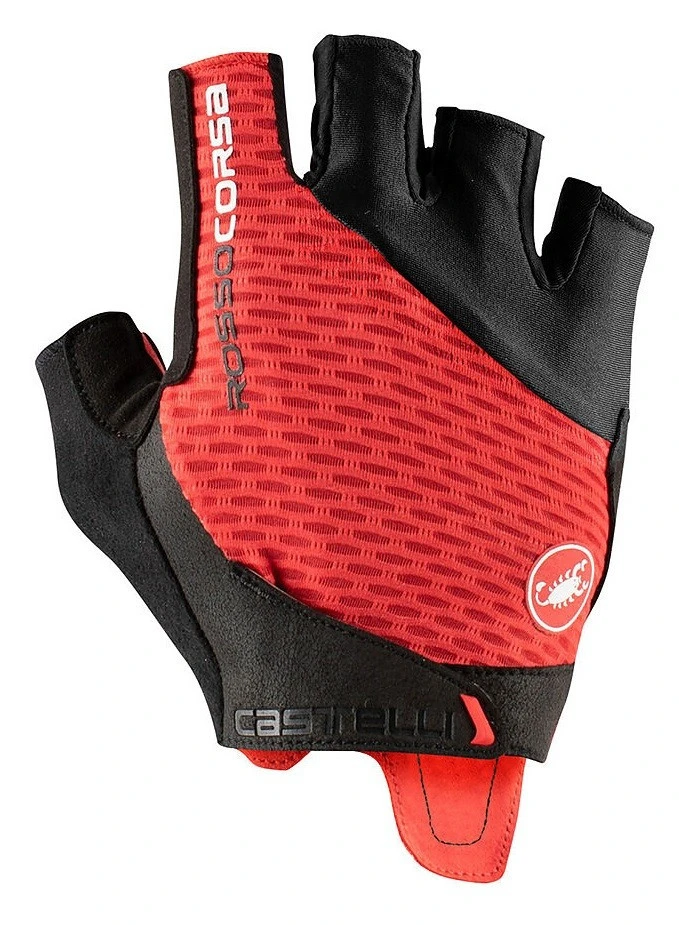 CASTELLI Velo īsie cimdi Rosso Corsa
