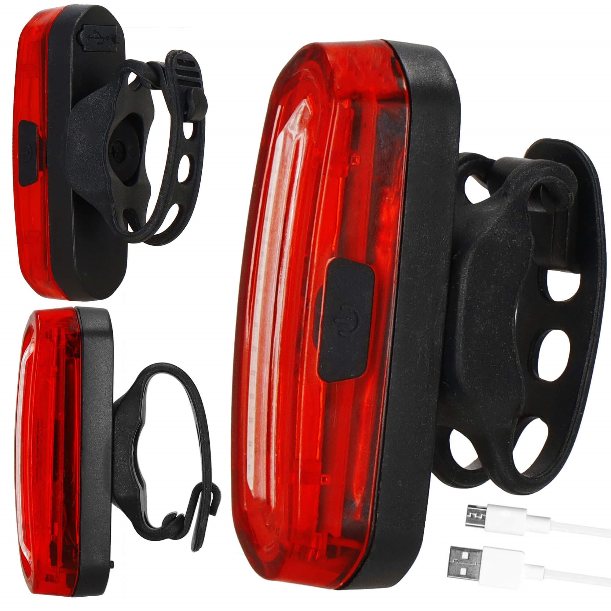Velosipēda aizmugurējā gaisma Springos usb (BA0057)
