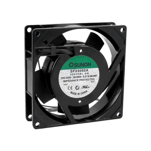 Ventilators 92x92x25mm AC230V 56,50m3/h 38