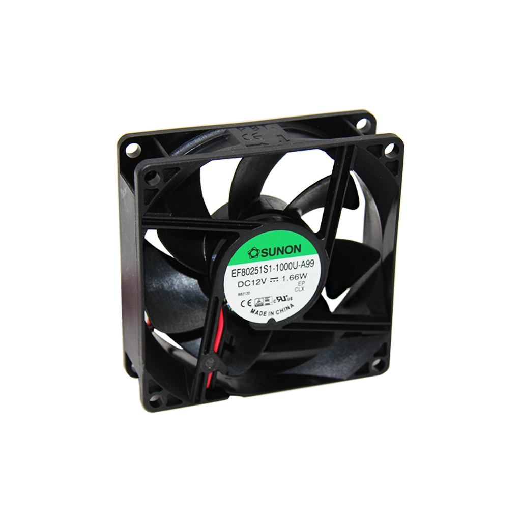 Ventilators: DC; aksiālais; 12 VDC; 80x80x25