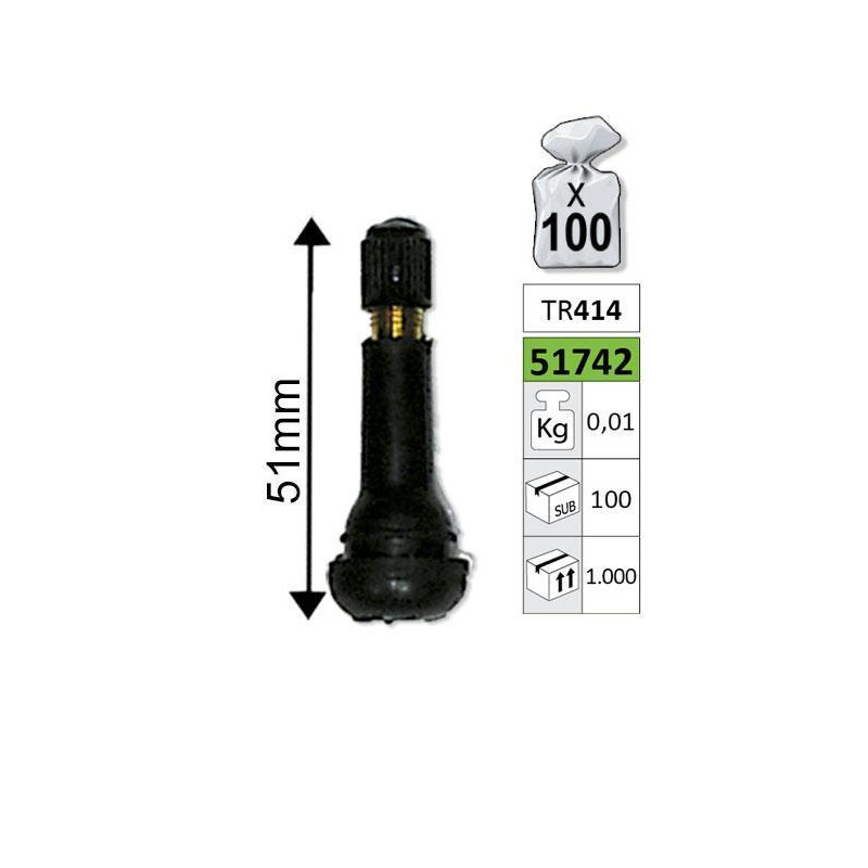 JBM Ventīlis vieglajām automašīnām TR414 51mm