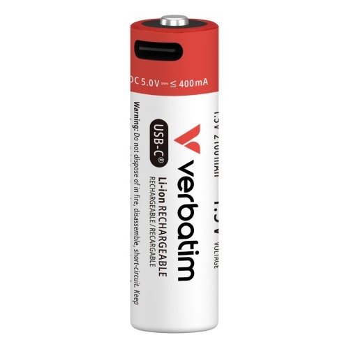 Verbatim 30249 USB-C Rechargeable Batteries Li-ion