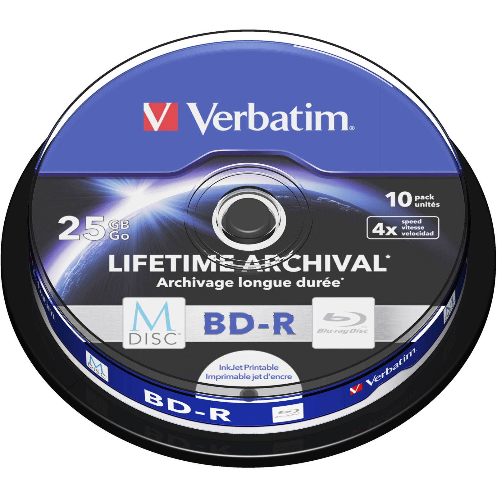 VERBATIM 10x M-Disc BD-R 25GB 4x