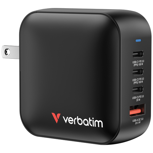 Lādētājs Verbatim Universal Mini GaN Wall