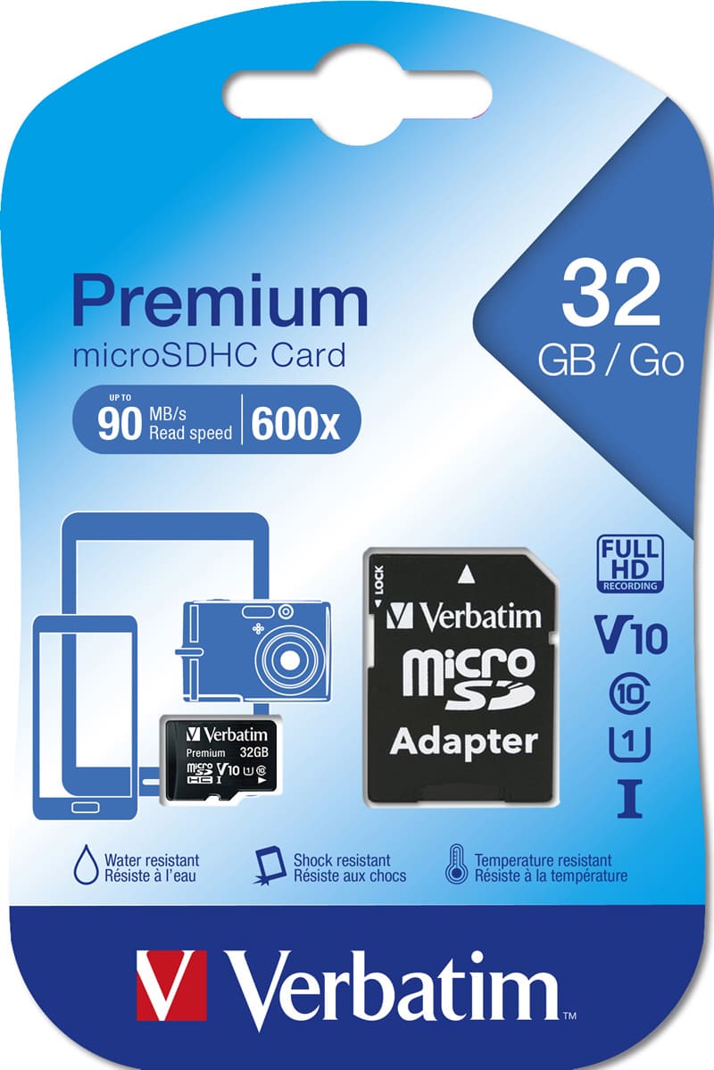 Verbatim SD MicroSD Card 32GB Verbatim