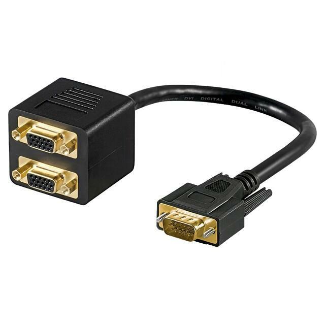GOOBAY VGA splitter; D-Sub 15pin HD