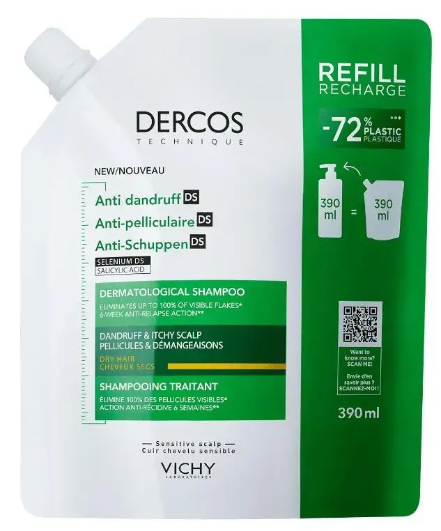 Vichy Dercos Šampūns Refill 390