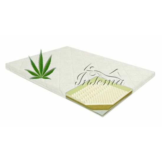 INT Vidēji ciets gultas virsmatracis HEMP