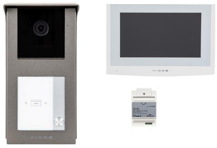 Video durvju tālrunis VIDOS 2IP S201-1/M200W-X