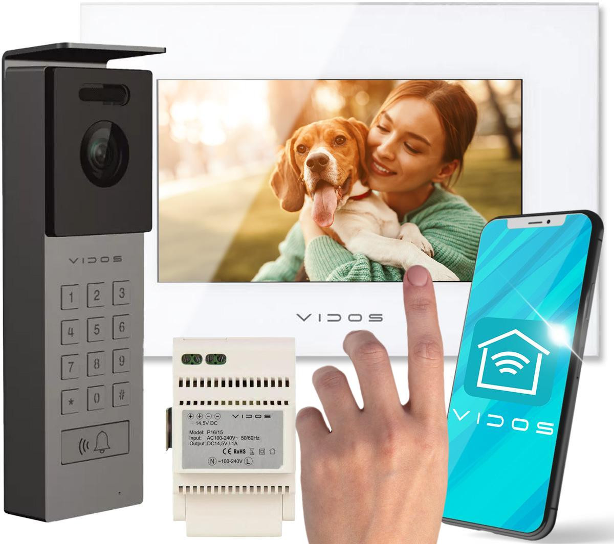 Video durvju tālrunis VIDOS X M10W-X/S12D