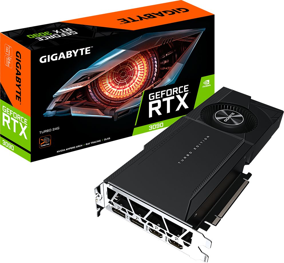 Videokarte Gigabyte RTX 3090 GV-N3090TURBO-24GD |