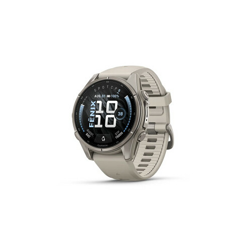 Viedpulkstenis Garmin fenix9/43 Titanium/Fog Grey siksniņa