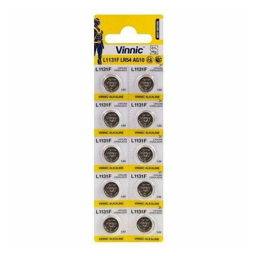 Vinnic AG10 baterijas blistera iepakojums 1