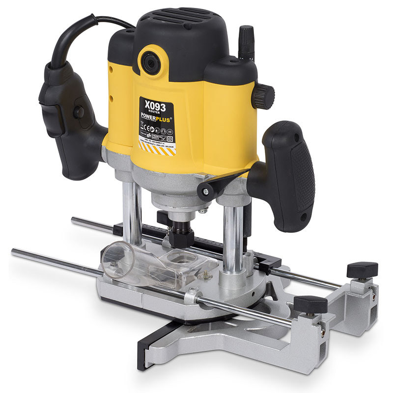 POWERPLUS Virsfrēze 1500W + 12gab. Ø8