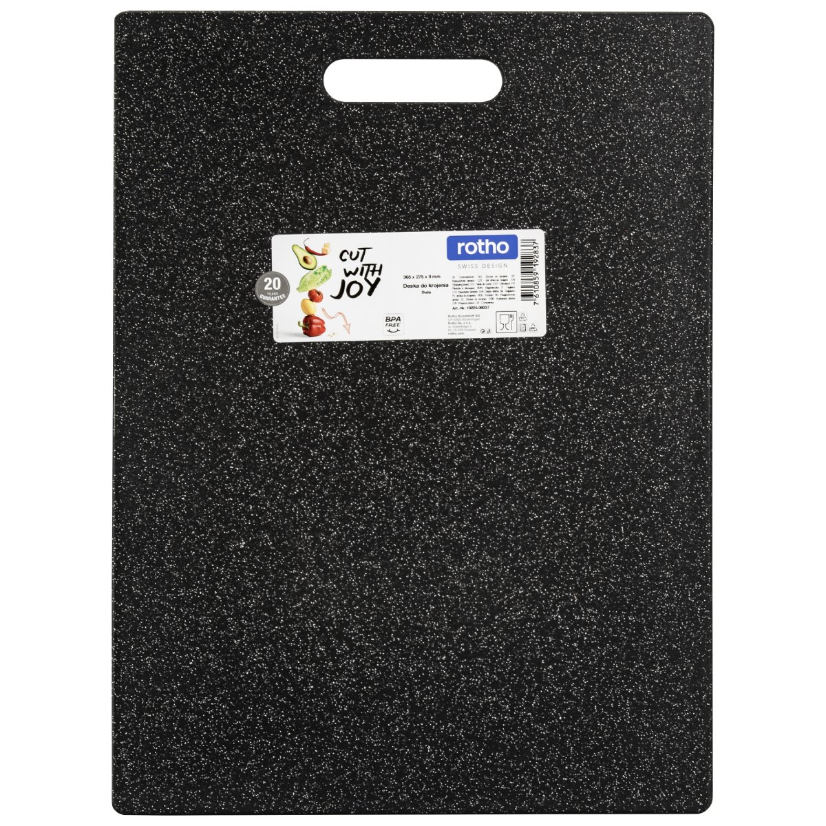 Rotho Virtuves dēlis 36x27x1cm, antracīts |