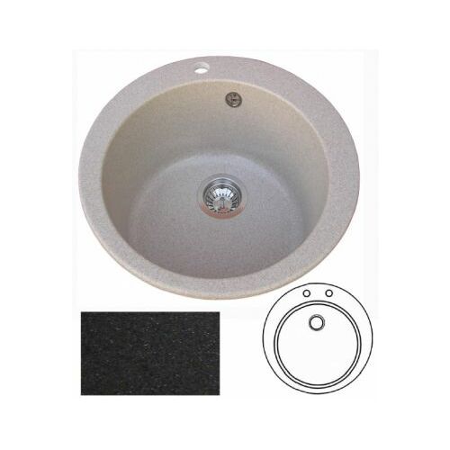 Virtuves izlietne AQUASANITA CLARUS-SR100AW 601 Melna