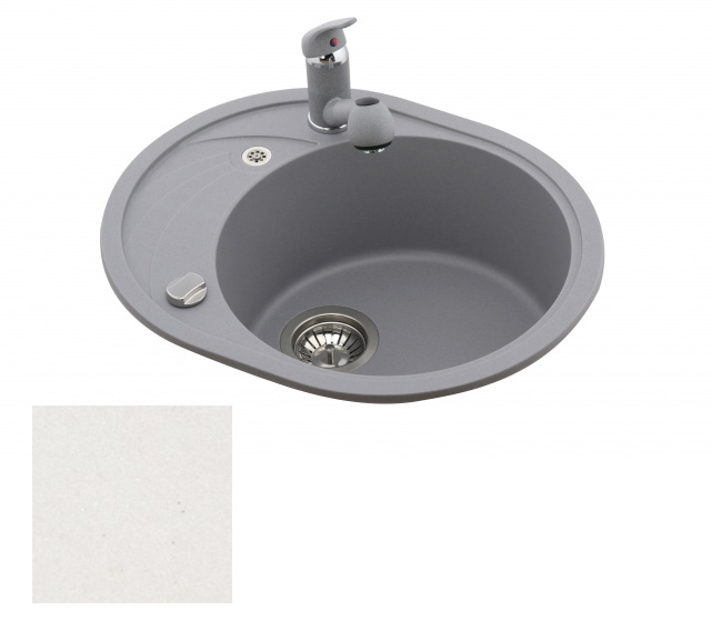 Virtuves izlietne AQUASANITA CLARUS-SR102AW 710 alba