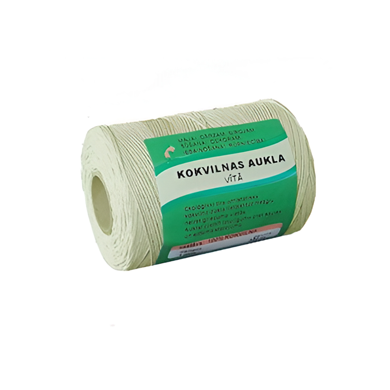 Vītā kokvilnas aukla 1mm x 350m
