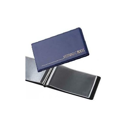 Vizītkaršu bloks 24 vizītkartēm tumši zils