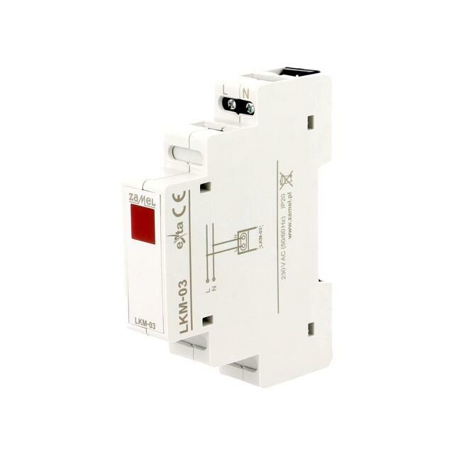 ZAMEL Voltage indicator; 230VAC; IP20; for
