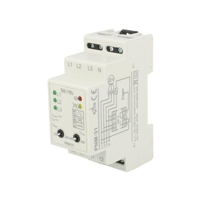 ZAMEL Voltage monitoring relay; 230/400VAC; for