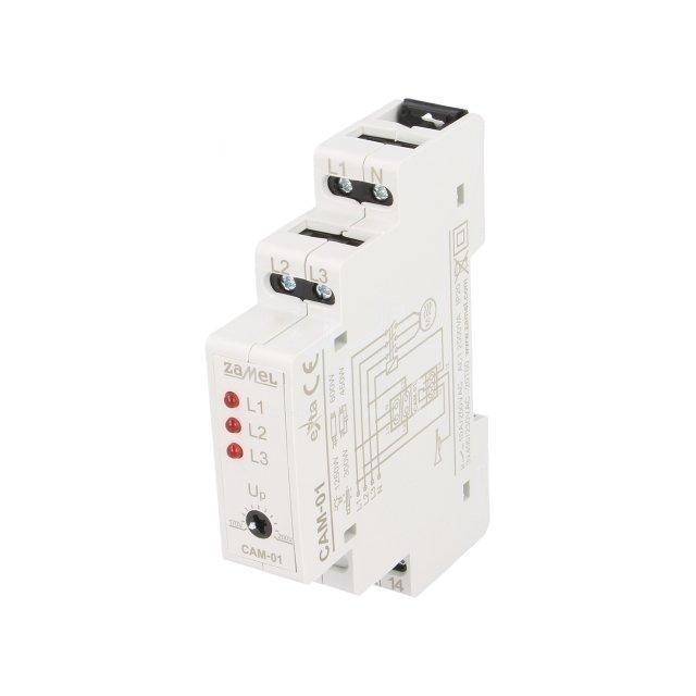 ZAMEL Voltage monitoring relay; phase asymmetry