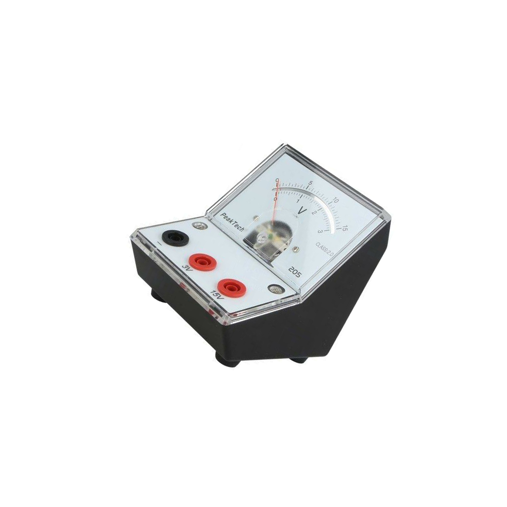 PEAKTECH Voltmeter; 0÷3V,15V; 90x106x103mm; 2%
