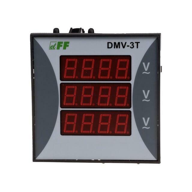 F&F Voltmeter; digital,mounting; 12÷400V; on