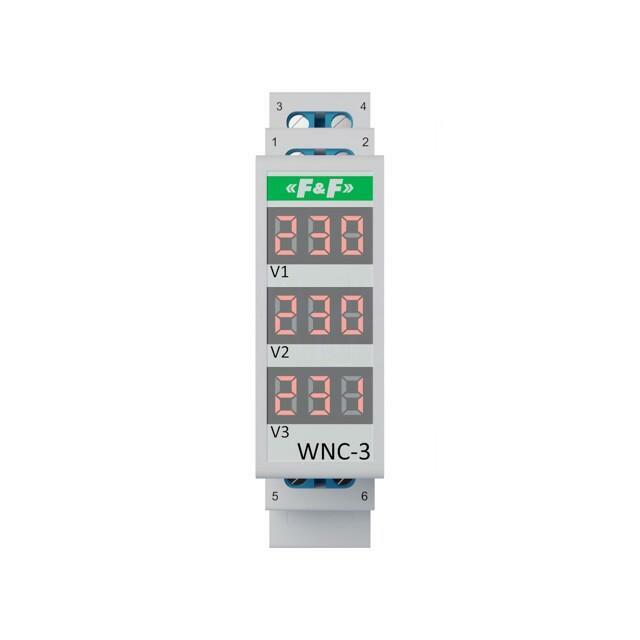 F&F Voltmeter; digital,mounting; 80÷500V; for