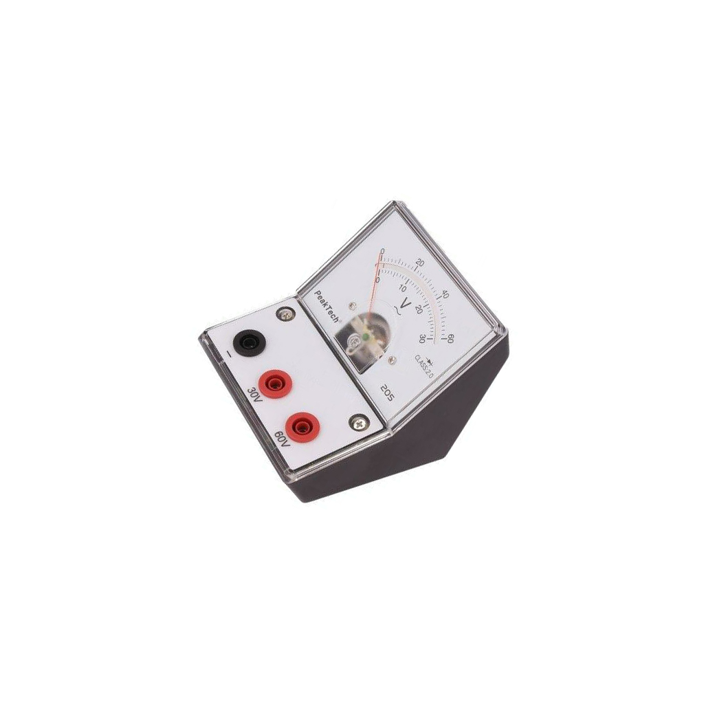 PEAKTECH Voltmeter; VAC: 0÷30V,60V; 90x106x103mm