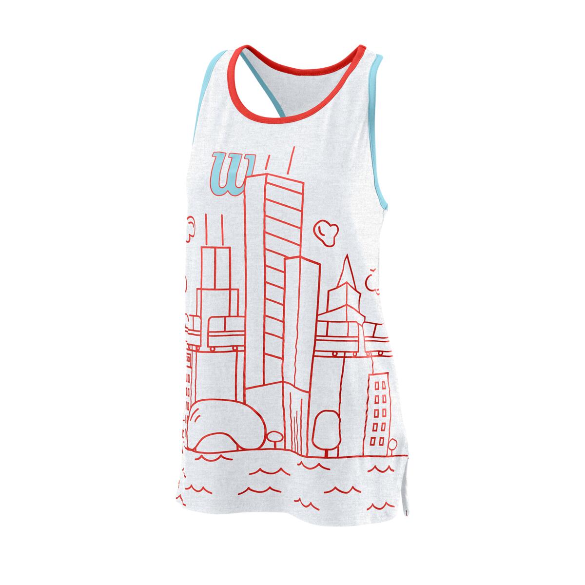 W CHI COTTON TANK White Heather