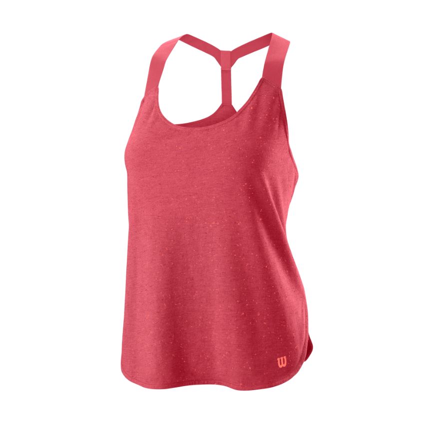 WILSON W COMPETITION FLECKED TANK HOLLY