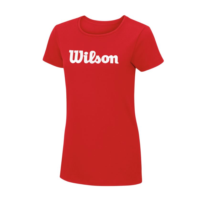 W T-SHIRT SCRIPT COTTON TEE WILSON
