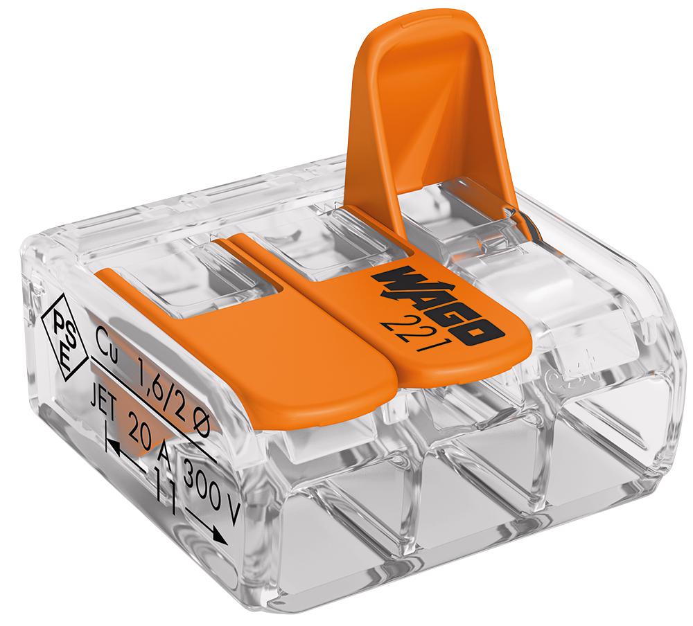 WAGO COMPACT klemme 3-vadu 0.2-4mm²