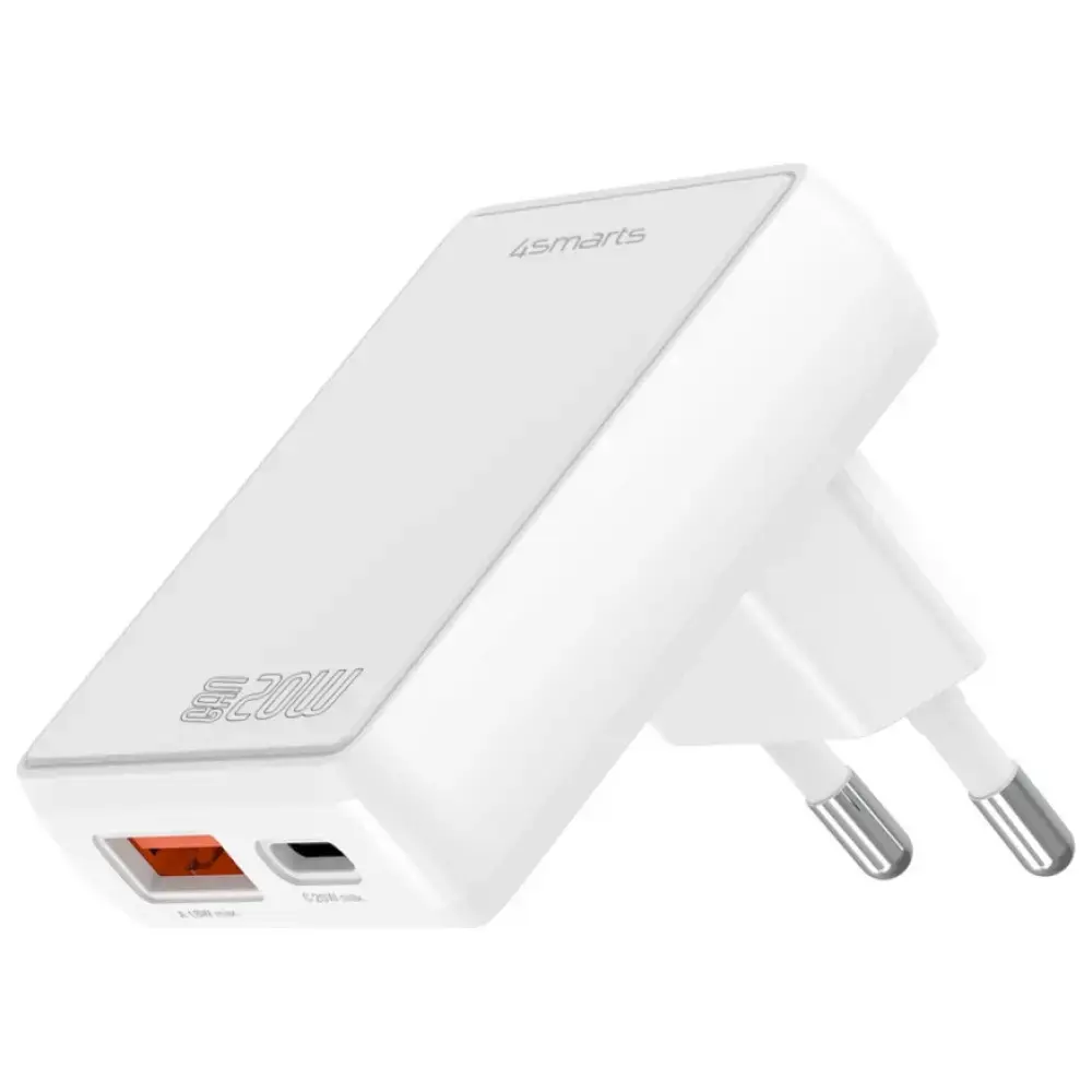 Wall Charger 4smarts FlatPlug Duos 20W