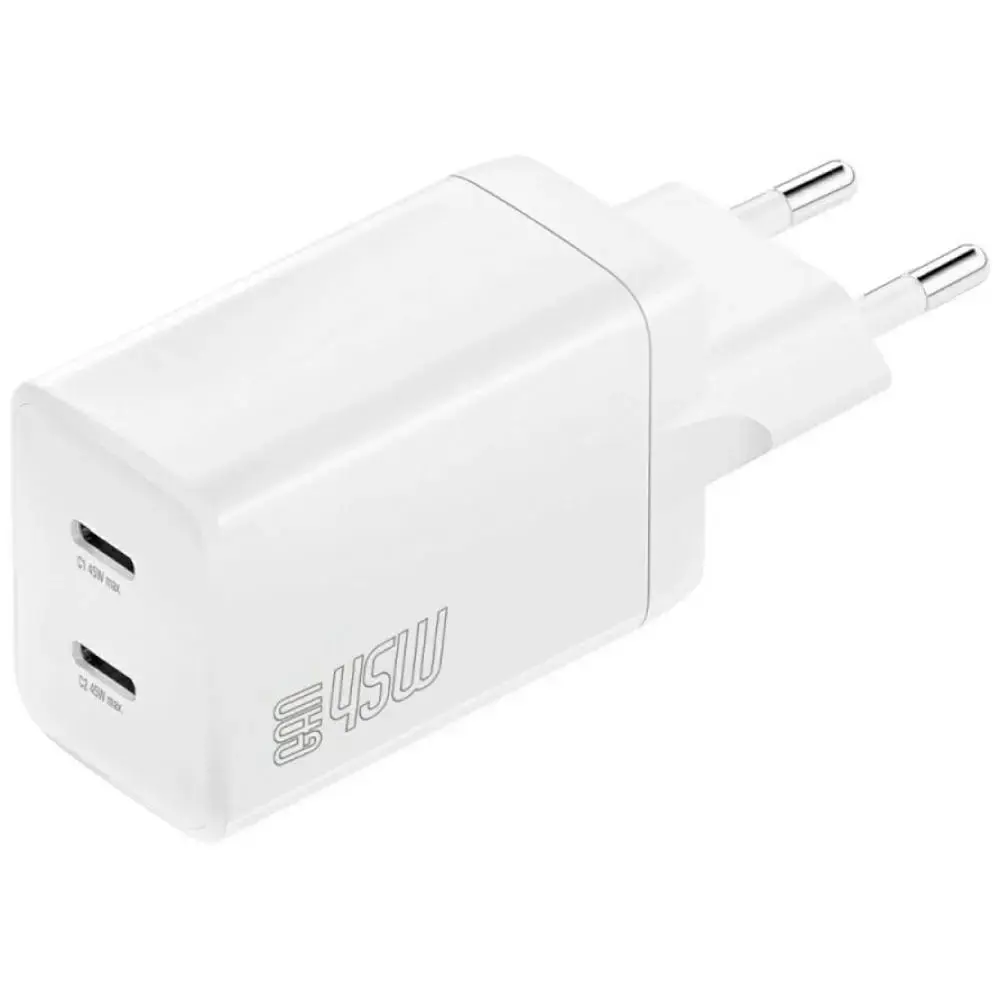 4smarts Charger PDPlug 45W 2xUSB-C white