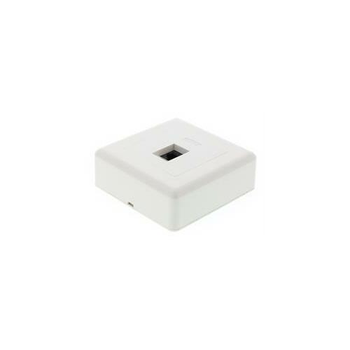 Wall socket, Surface UTP 1xRJ45, Cat6