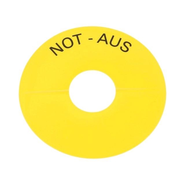 SIEMENS Warning plate; 22mm; 3SU1.5