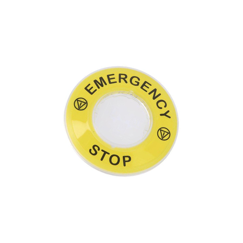 SCHNEIDER ELECTRIC Warning plate; 22mm; Harmony