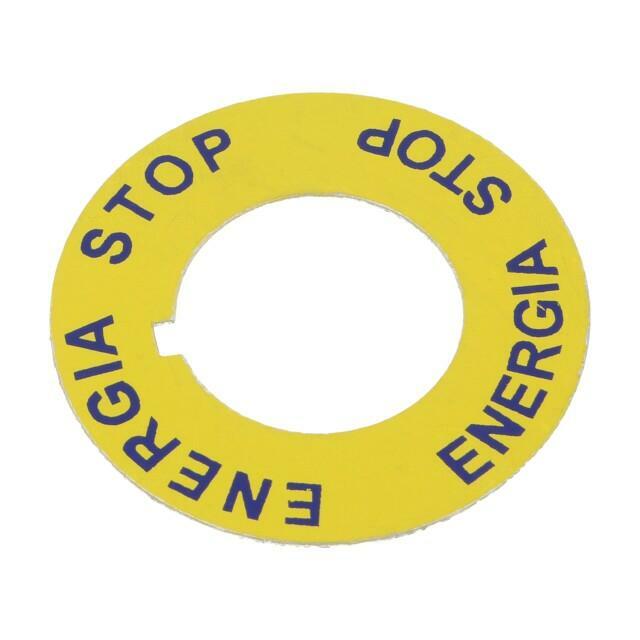 SPAMEL Warning plate; 22mm; ST22 |