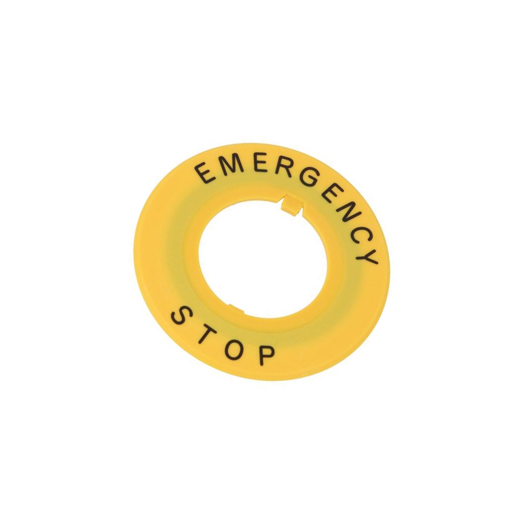 IDEC Warning plate; 30mm; Ømount.hole: