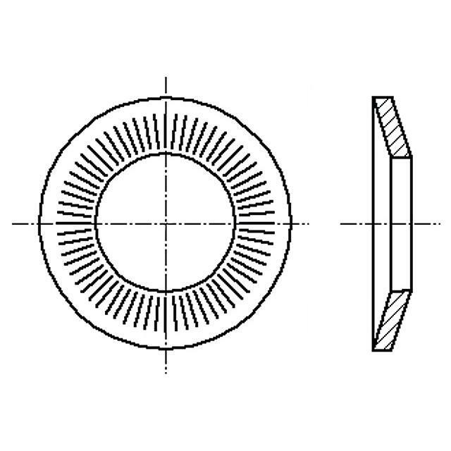 BOSSARD Washer; conical; h=3.1mm; M12