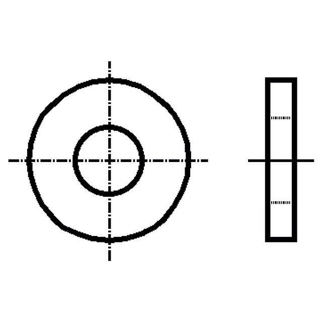 BOSSARD Washer; round; h=1.6mm; M6