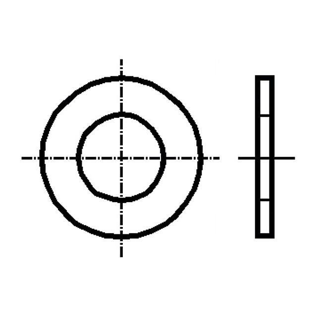 BOSSARD Washer; round; M2,5; D=6mm