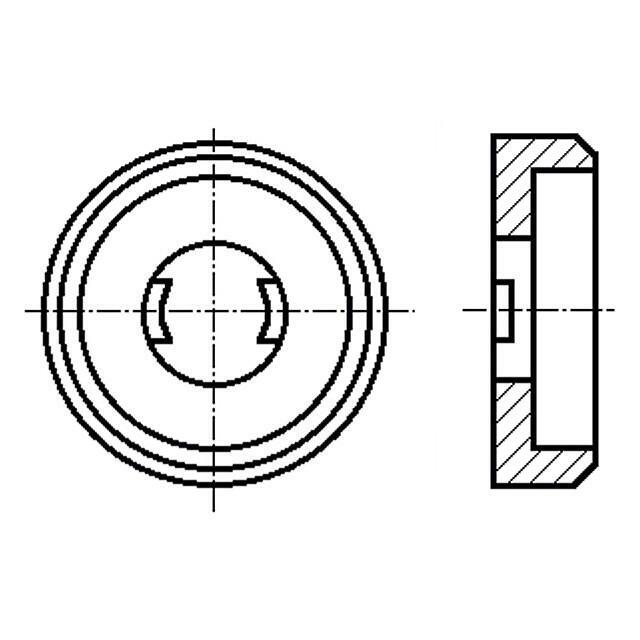 BOSSARD Washer; round,specialist; h=4mm; M6