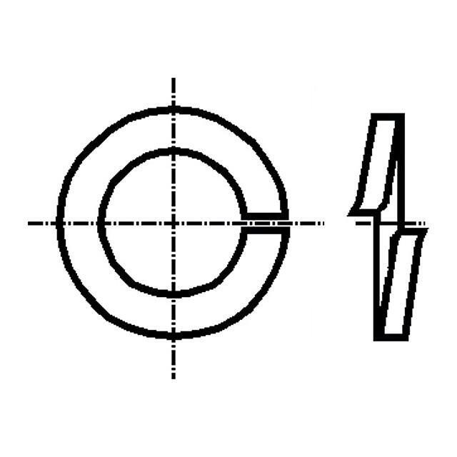BOSSARD Washer; spring; h=0.8mm; M3