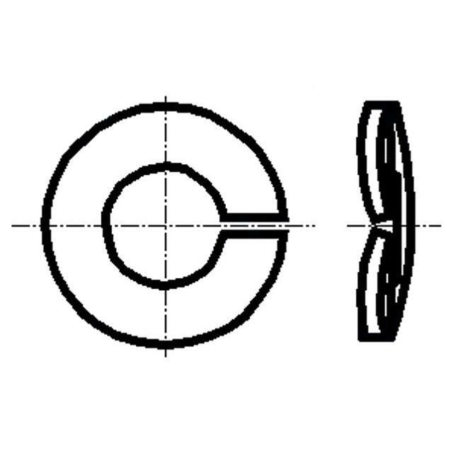 BOSSARD Washer; spring; h=2.85mm; M10